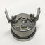 Used McDaniel 316SS Tube Socket 2.5" Safety Glass Pressure Gauge 0-100psi, 1/4" NPT