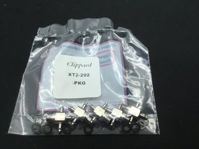 New – Open box Clippard XT2-202 Standard Hose Cross Fittings x5 , 1/16" Barb 10-32 Thread