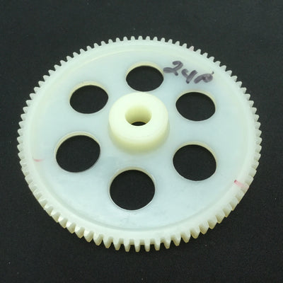 New Plastic Spur Gear 14-1/2° Pitch 24 Teeth 84 OD 3.58" W 0.563" ID 3/8"