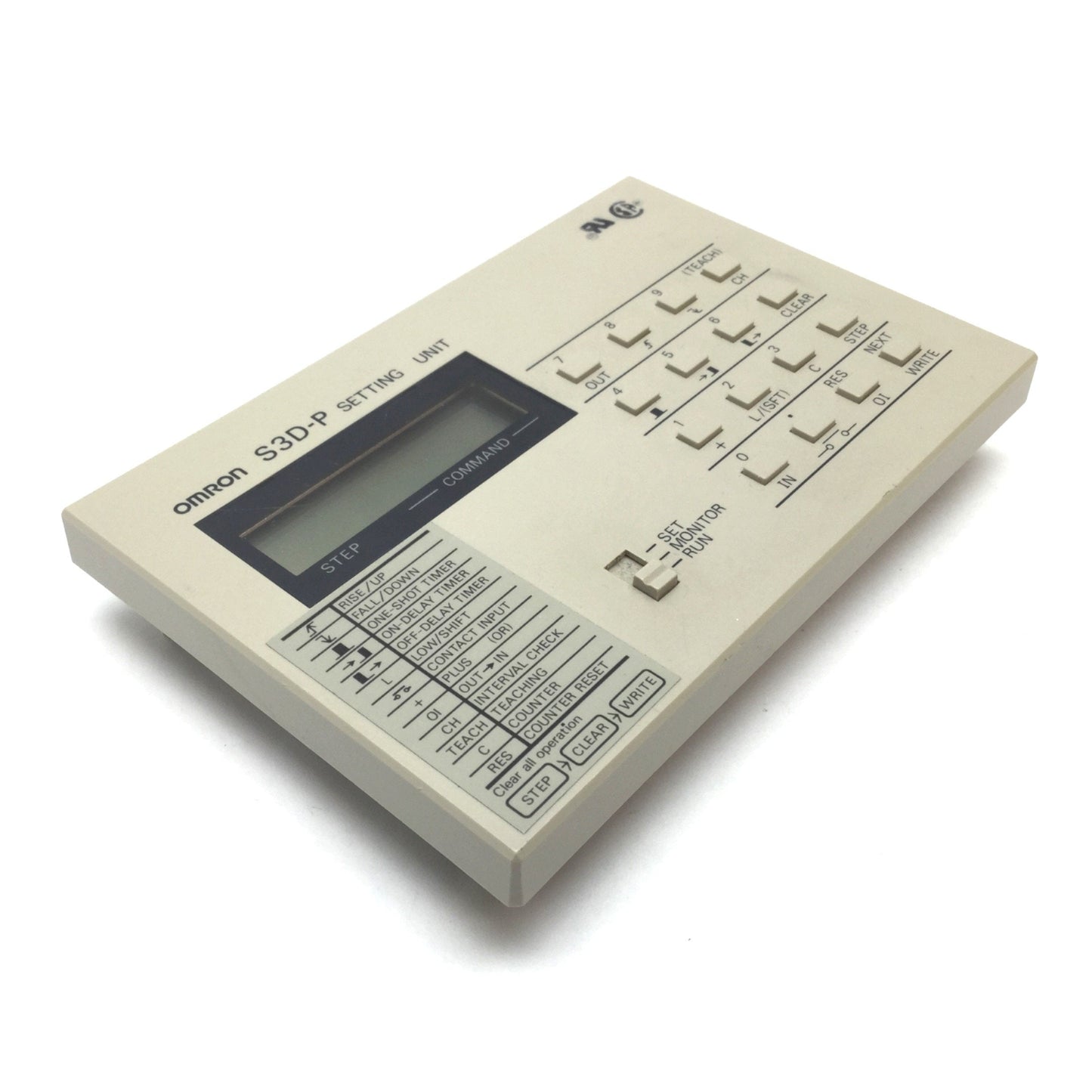 Used Omron S3D-P-US Programming Sensor Control Setting Unit Program Module