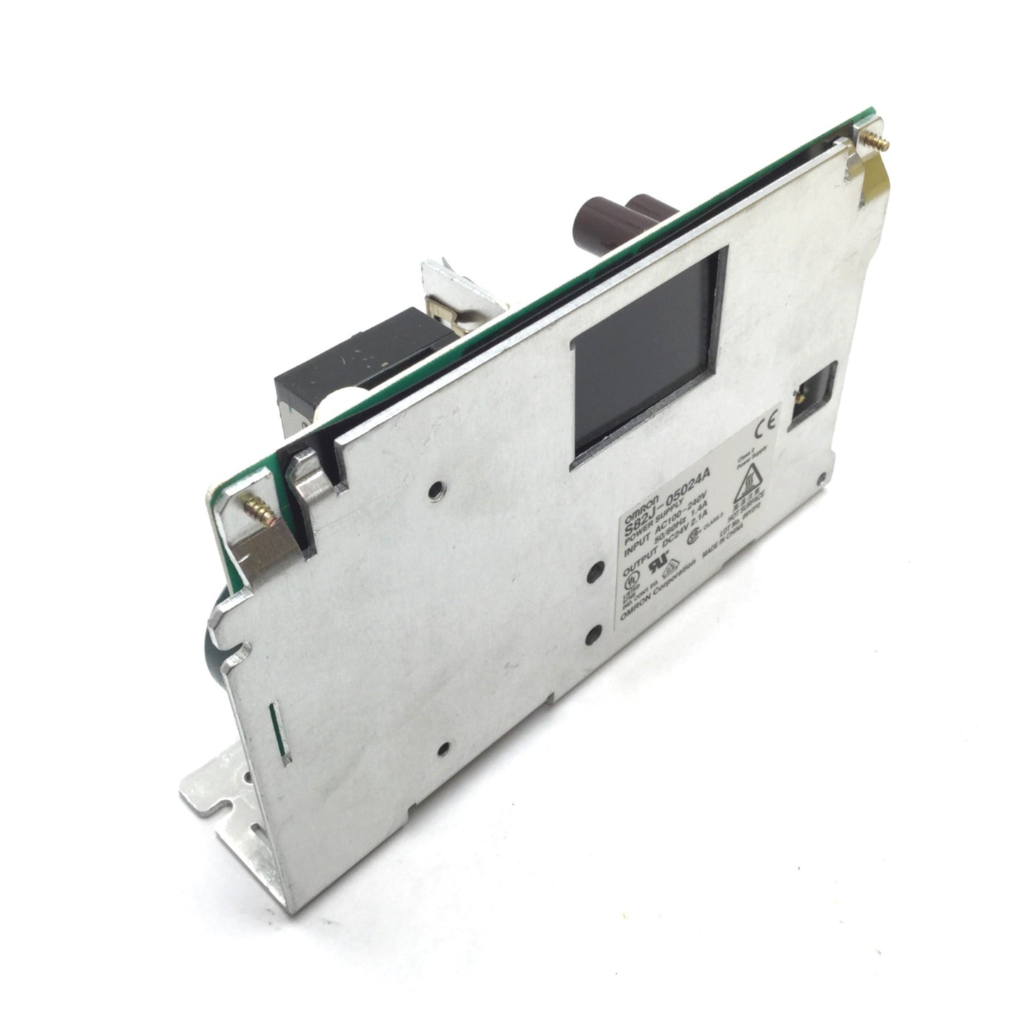 Used Omron S82J-05024A Power Supply, Input: 100-240VAC 1.4A, Output: 24VDC 2.1A