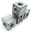 Used Lot of 4 80/20 14172 Aluminum Extrusion Cubic Corner, 2-Way, 40mm Profile