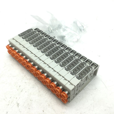 New – Open box Lot of 14 SMC SY30M-2-1SA-NY Manifold Block Assemblies 1/4" Push to Connect