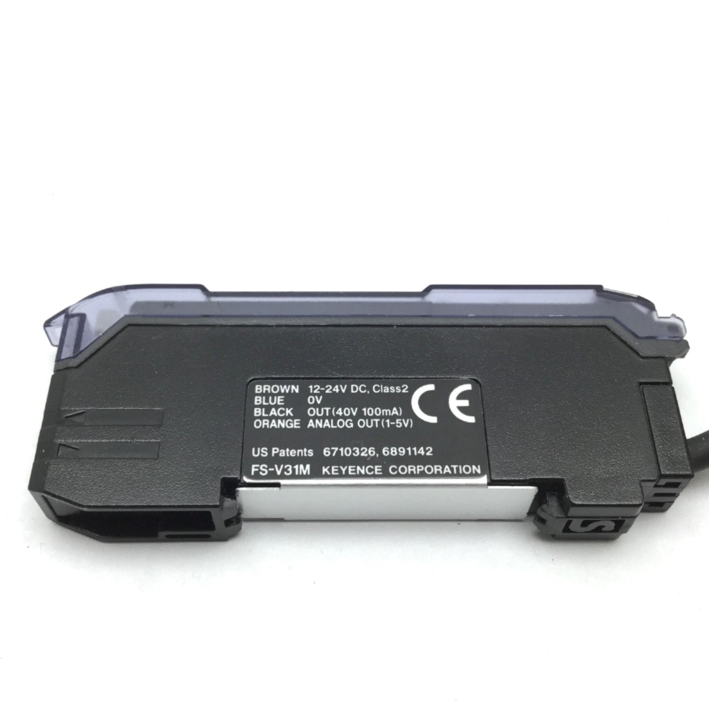Used Keyence FS-V31M Photoelectric Sensor Fiber Optic Amplifier, 12-24VDC, NPN