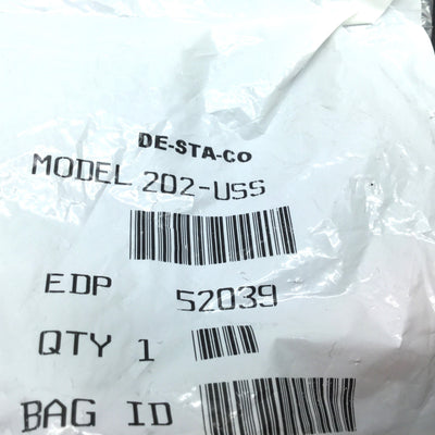 New De-Sta-Co 202-USS Stainless Horizontal Hold Down Toggle Locking Clamp U-Bar
