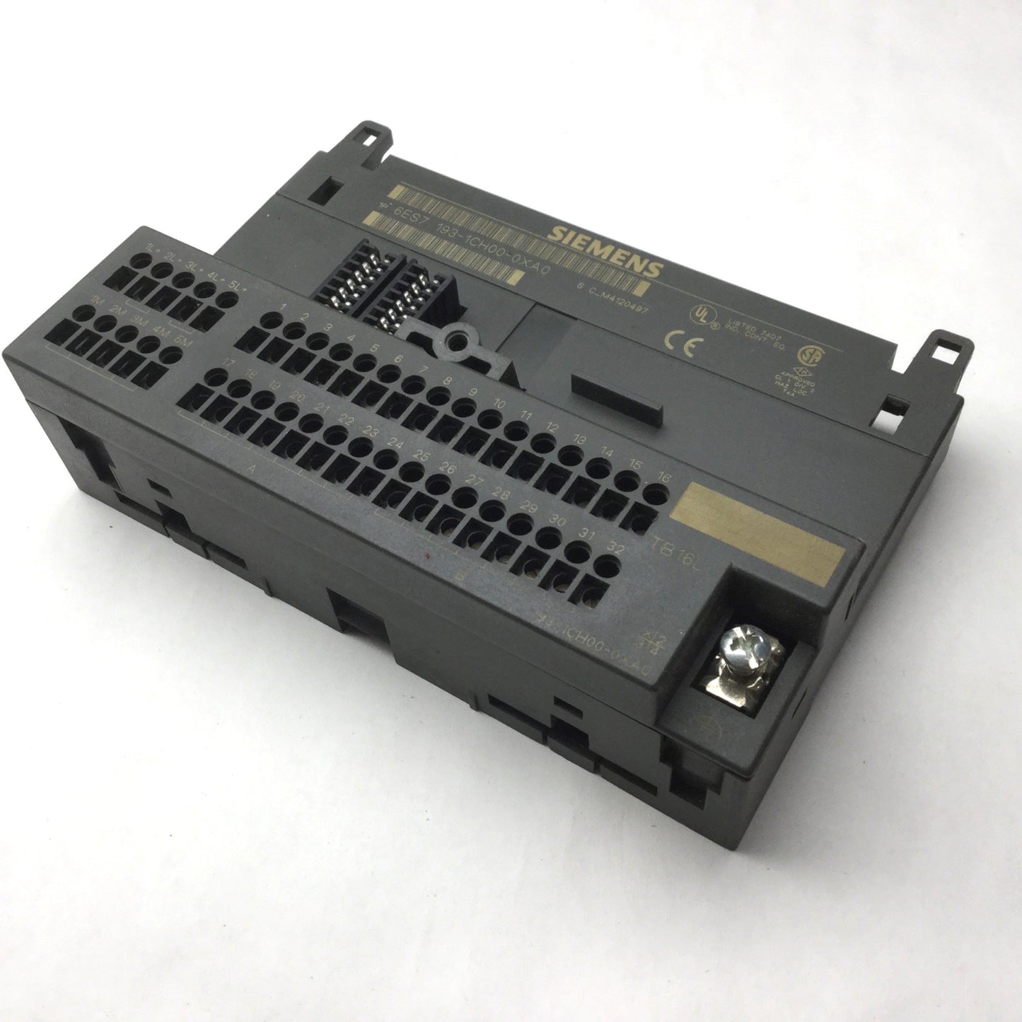 Used Siemens 6ES7 193-1CH00-0XA0 Terminal Block 24VDC 0.5A For Simatic DP & ET 200L