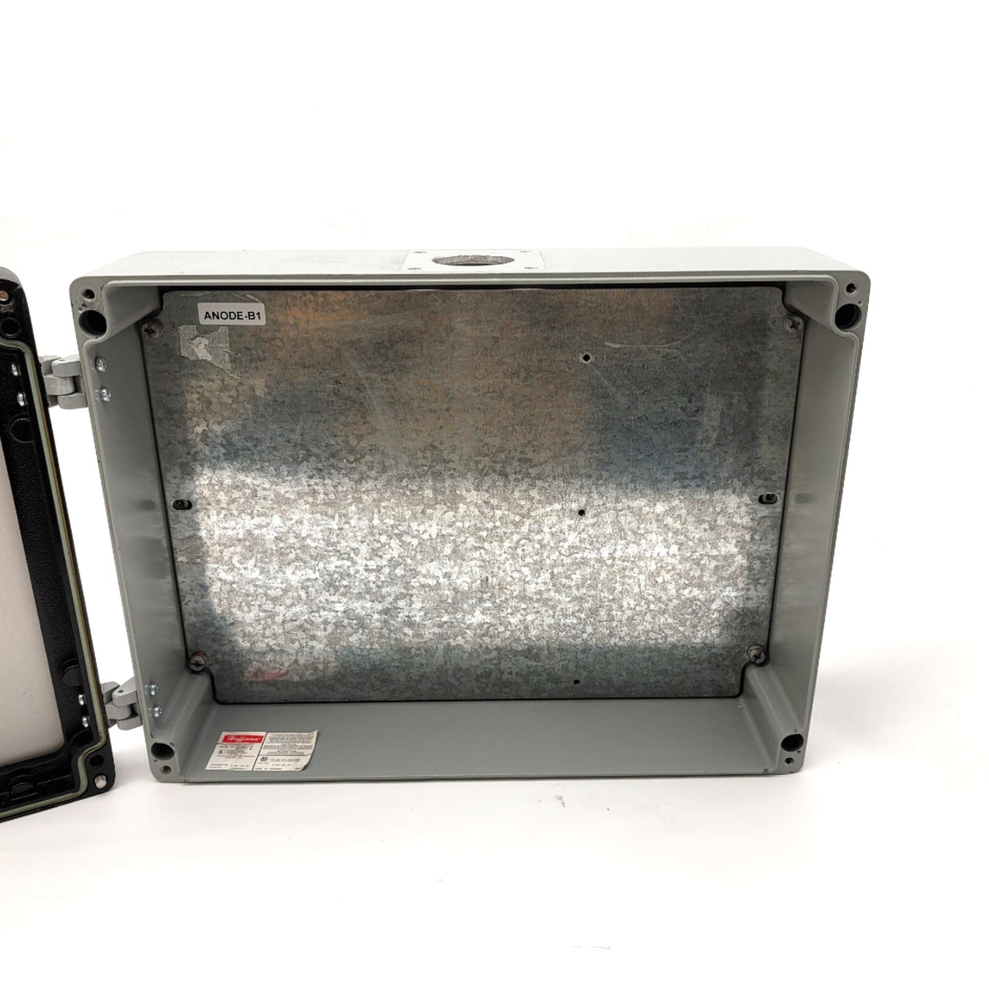 Used Hoffman Cast Aluminum HMI Enclosure Hinged Inside 15"x10"x4" Outside 16"x6"x10"
