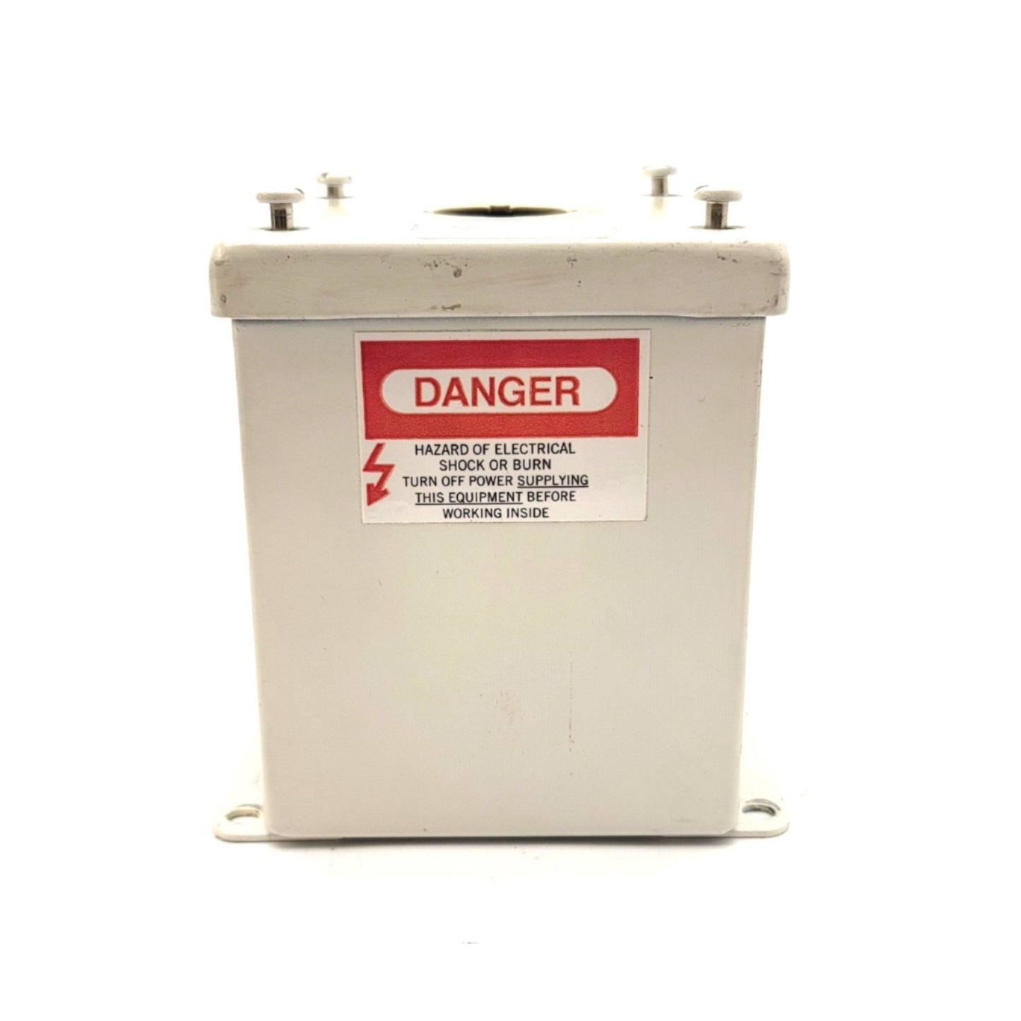 Used Hoffman E-1PBX Push-Button Enclosure 4"(L) x 4"(W) x 4-3/4"(D), NEMA 12, IP65