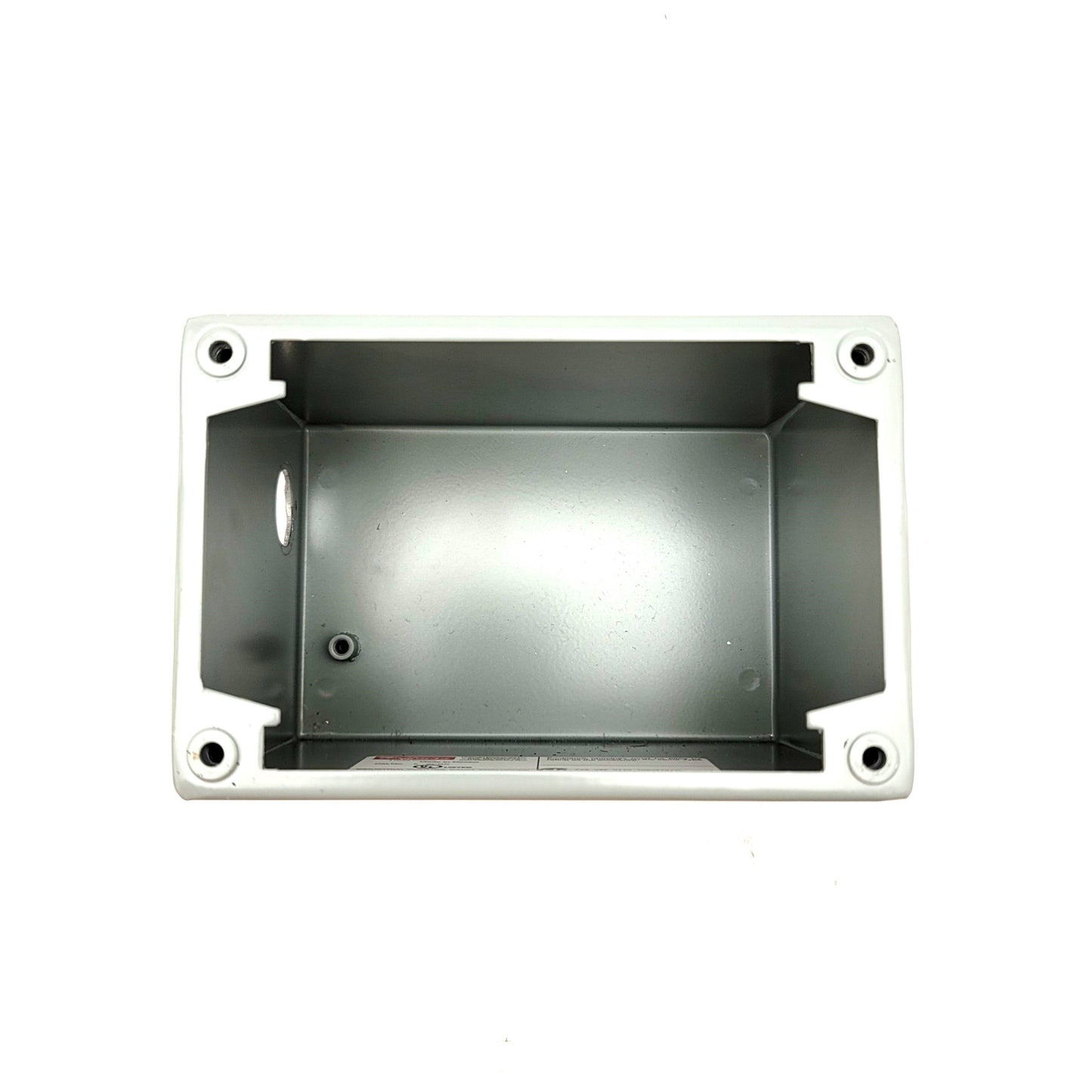 Used Hoffman E-2PBX Push-Button Enclosure 6"(L) x 4"(W) x 4-3/4"(D), NEMA 12, IP65