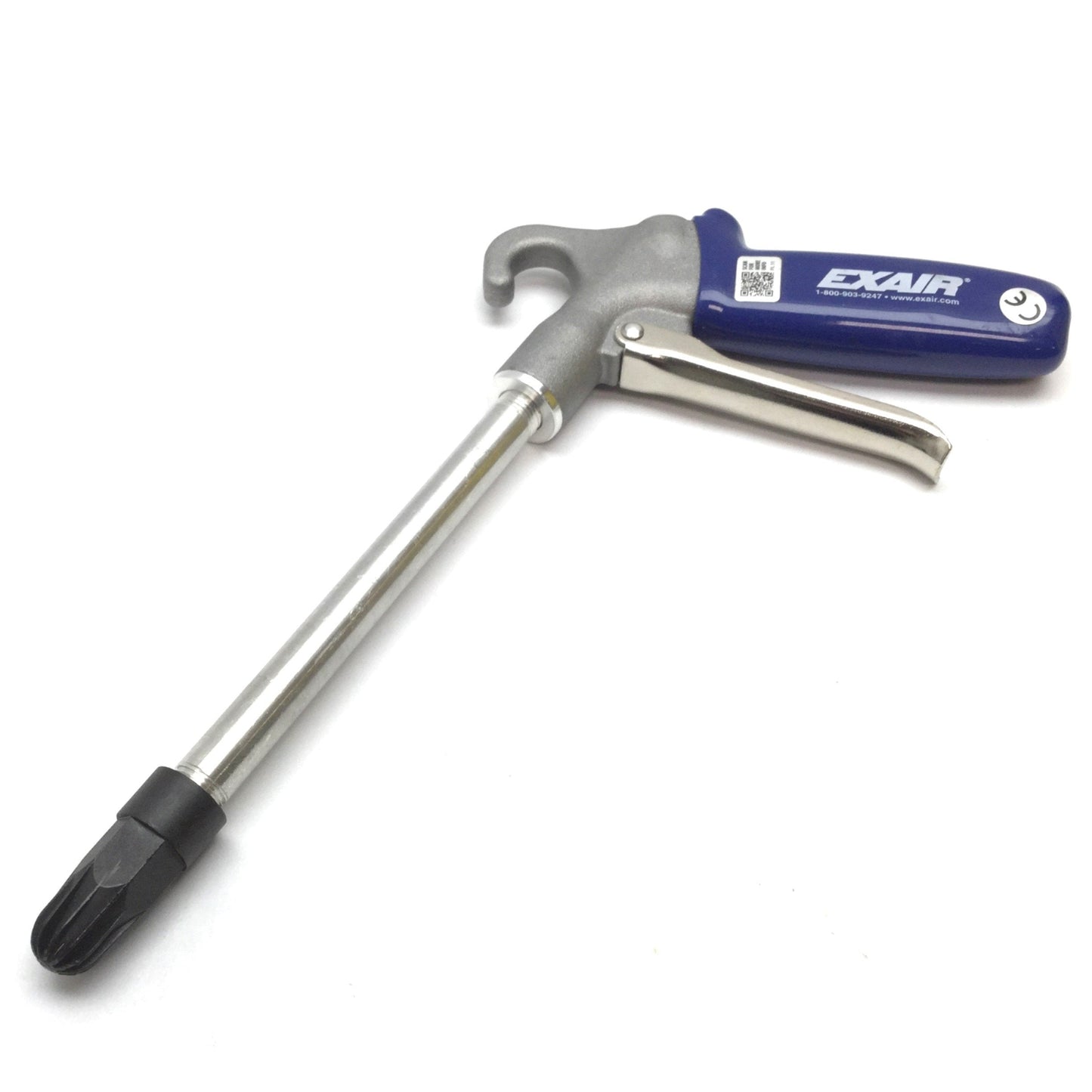 Used Exair 1210-6 Soft Grip Safety Air Gun W/ 6" Extension, 1/4" NPT, 14SCFM, 120psi