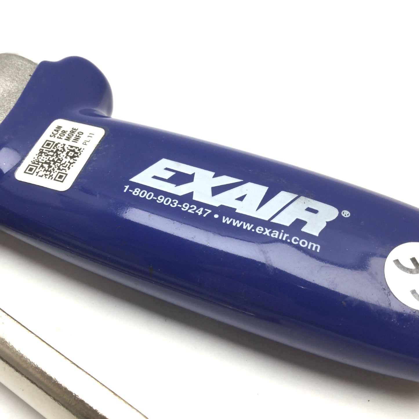 Used Exair 1210-6 Soft Grip Safety Air Gun W/ 6" Extension, 1/4" NPT, 14SCFM, 120psi