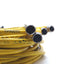 Used Lot of 4 Woodhead Straight Cables M8 3-Pin Female to Leads 9' Long 60V 4A