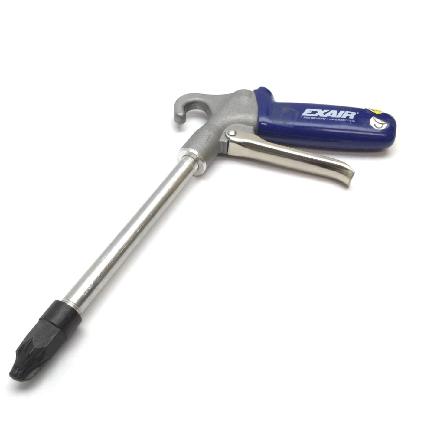 Used Exair 1210-6 Soft Grip Safety Air Gun W/ 6" Extension, *Broken Nozzle Fins*