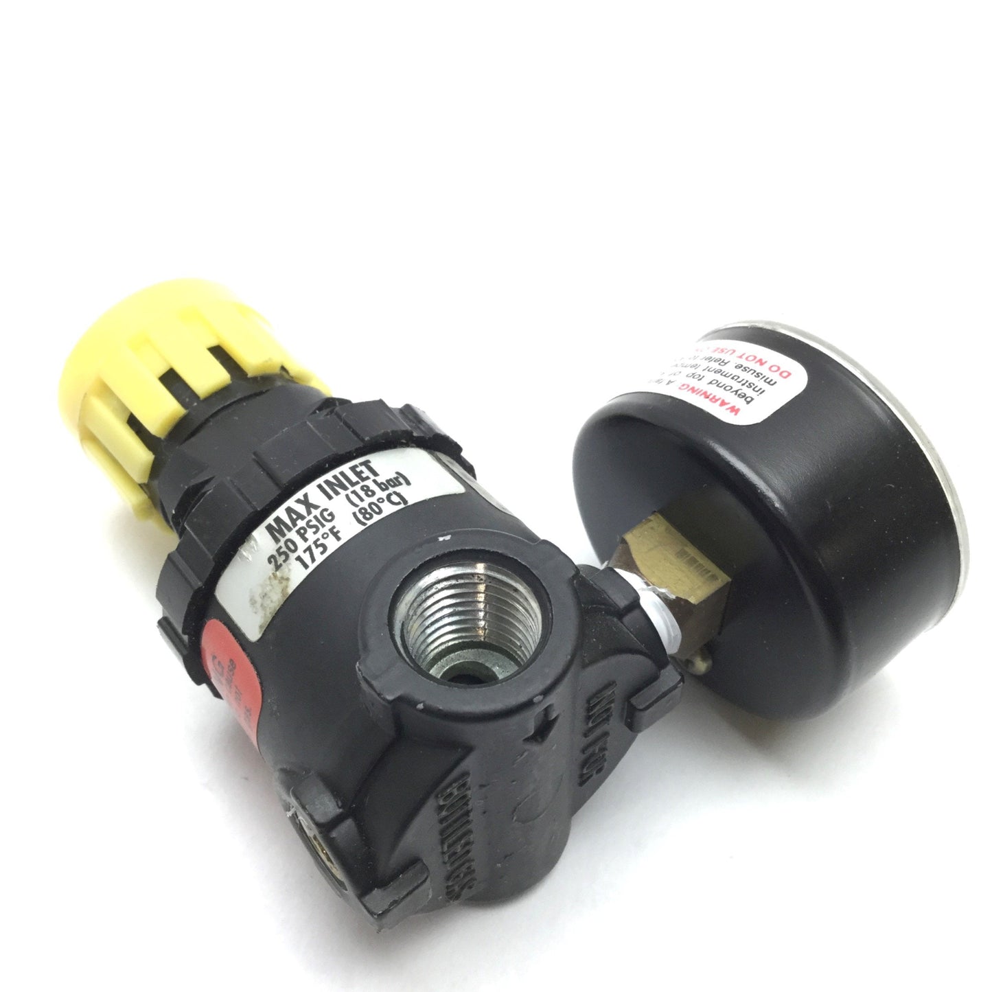 Used Parker 14R113FB Pneumatic Pressure Regulator, 250psi In, 13-125psi Out, 1/4" NPT