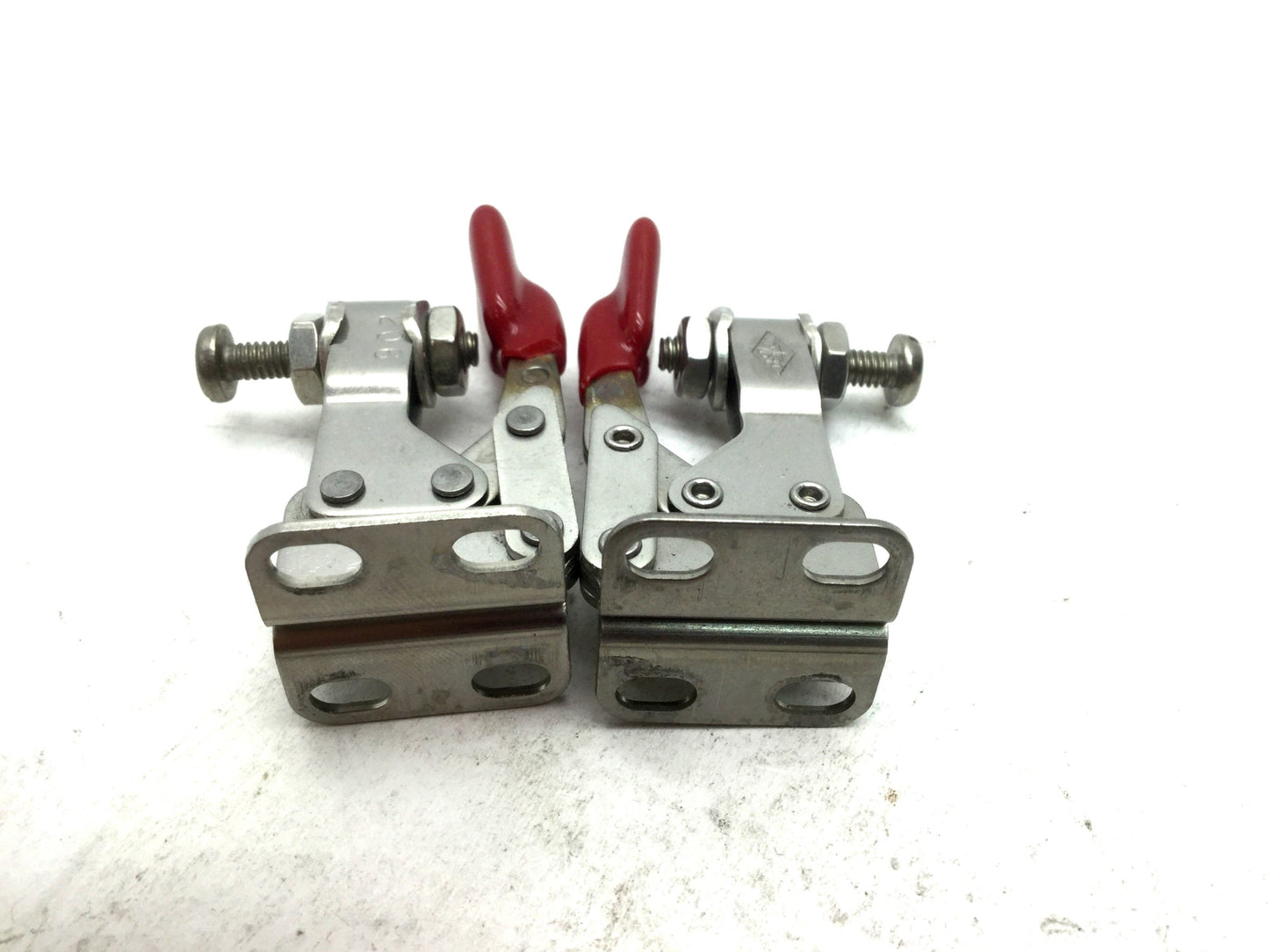 Used Lot of 2 De-Sta-Co 206-SS Stainless Horizontal Toggle Locking Clamp Low U-Bar