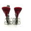 Used Lot of 2 De-Sta-Co 206-SS Stainless Horizontal Toggle Locking Clamp Low U-Bar