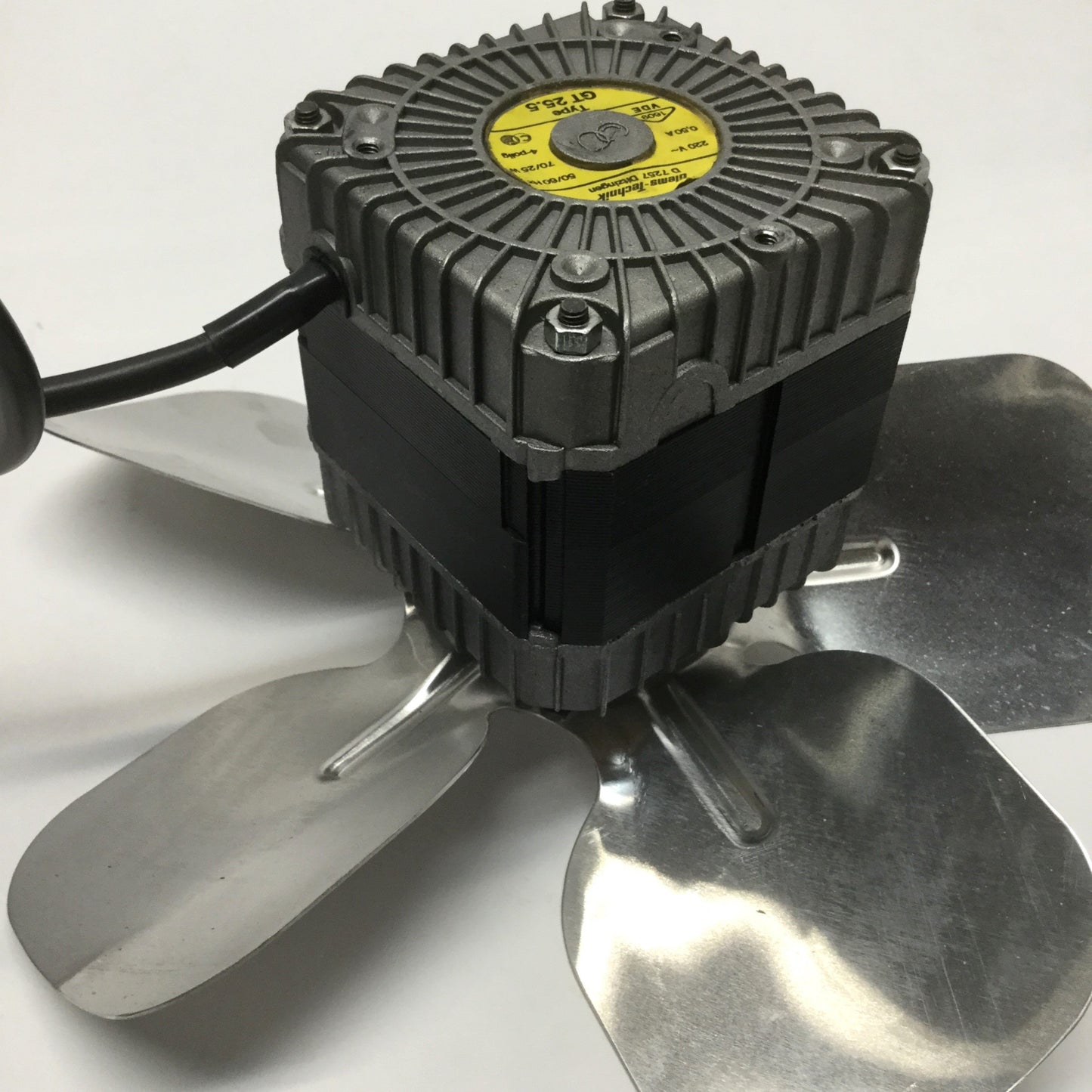 Used Glems Technik GT 25.5 Ball Bearing Ventilation Fan Motor 220VAC w/ Ø250mm Blade