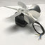 Used Glems Technik GT 25.5 Ball Bearing Ventilation Fan Motor 220VAC w/ Ø250mm Blade