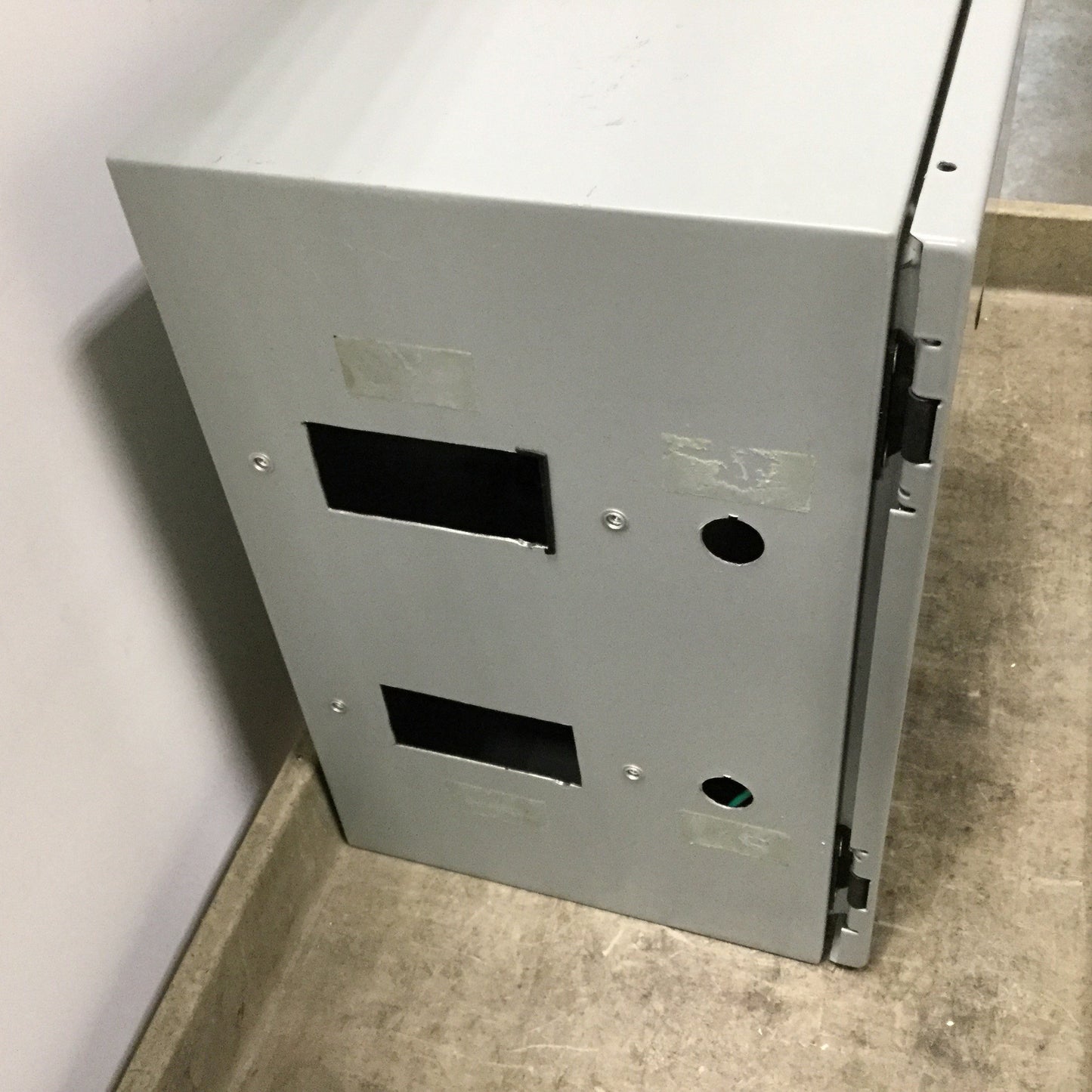 Used Hoffman CSD161210 Electrical Enclosure, 16" x 14" x 10", Steel, *Holes Added*