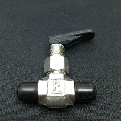 New Parker 2M-V4LQ-SSP Needle Toggle Valve 1/8" NPT M Inline 300PSI Stainless