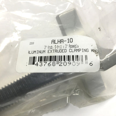 New Gibraltar ALHA-10 4-Point Lobed Clamping Knob, 3" Head Diameter, 5/8-11 x 3"