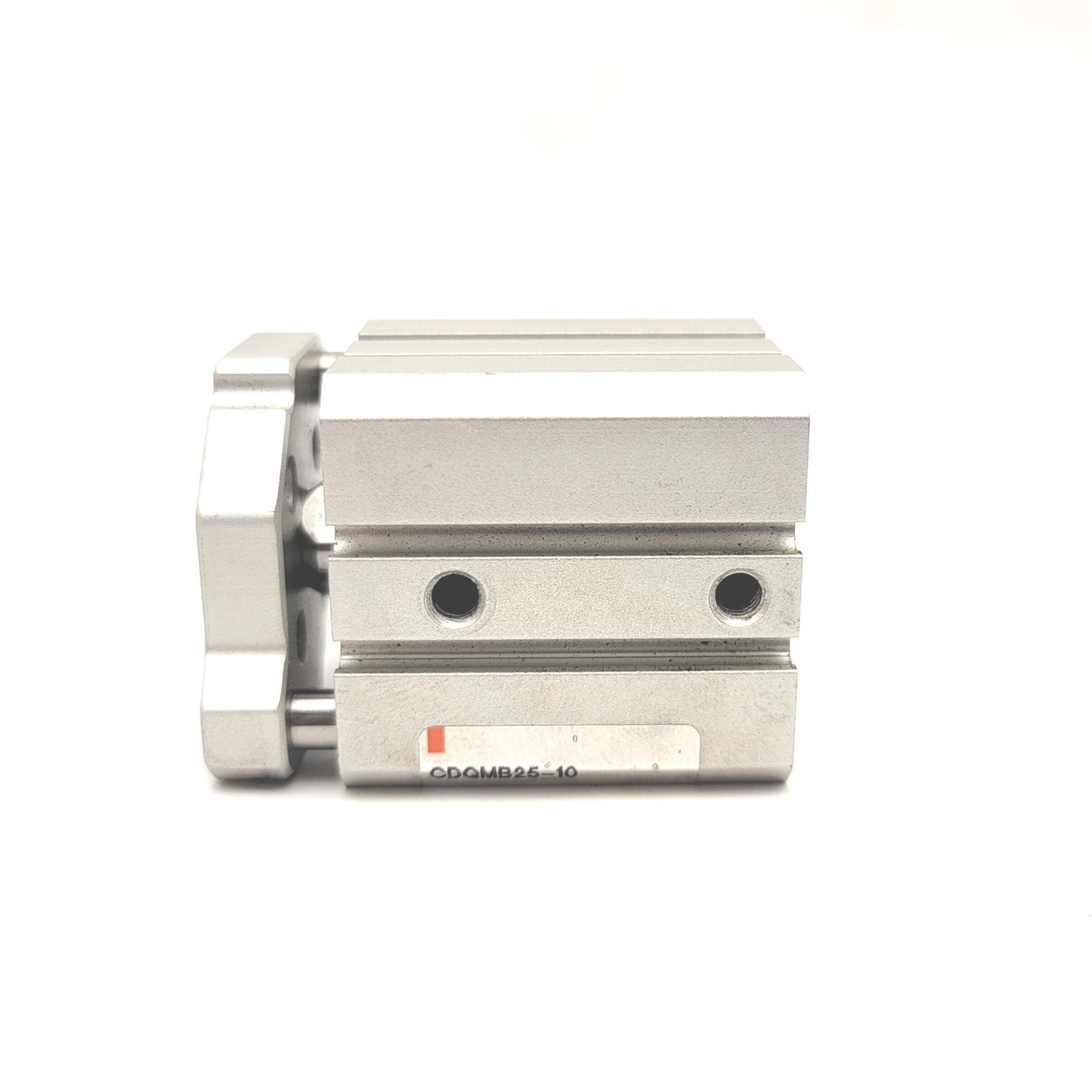 Used SMC CDQMB25-10 Compact Guide Rod Cylinder Bore: 25mm, Stroke: 10mm, 1.0 MPa Max