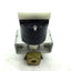 Used Swagelok B-4P6T4-D Brass Quarter Turn Plug Valve 1/4" FNPT With Rotary Actuator