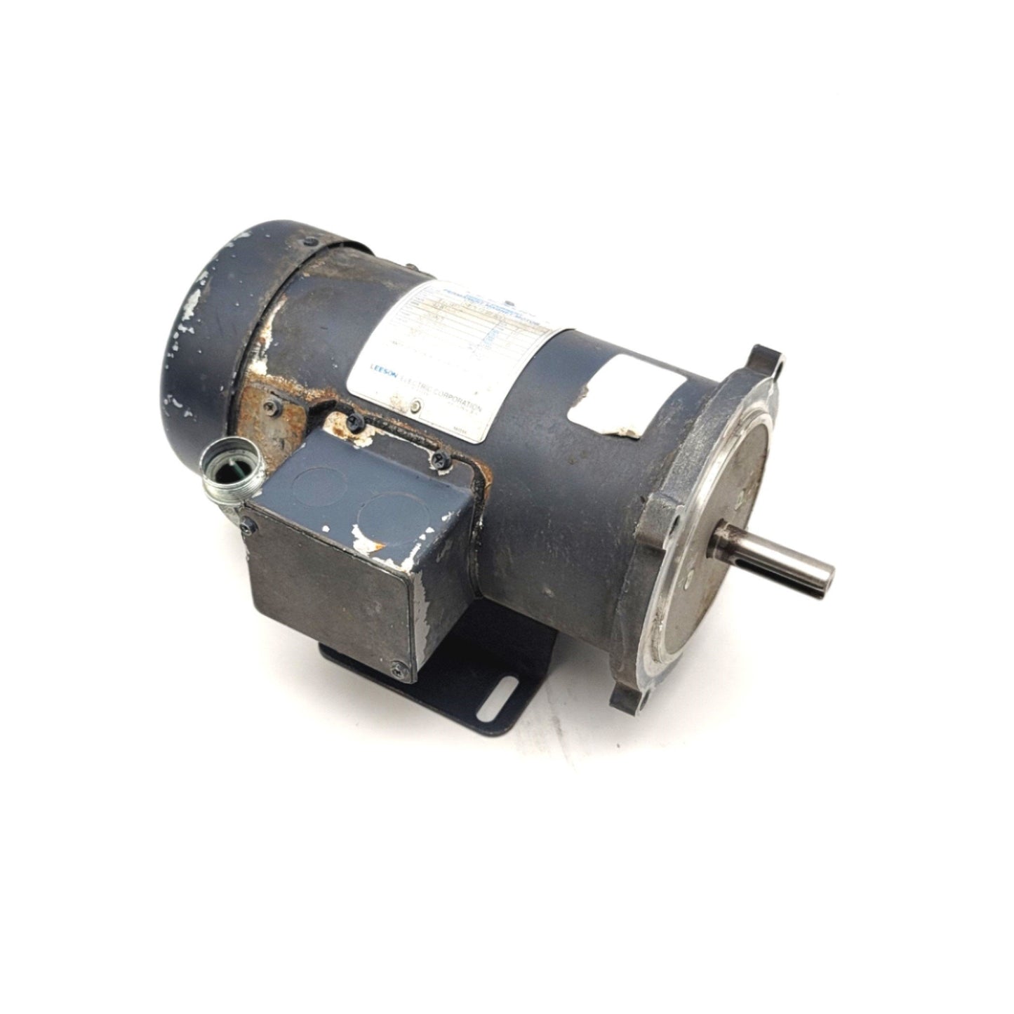 Used LEESON C42017FK6C DC Permanent Magnet Motor 1/2HP, 180VDC, 56C Frame, 1,750RPM