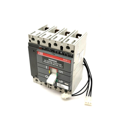 Used ABB 530-4014A S3N150TW-4NA/AP SACE S3 4-Pole Circuit Breaker 600VAC, 150A