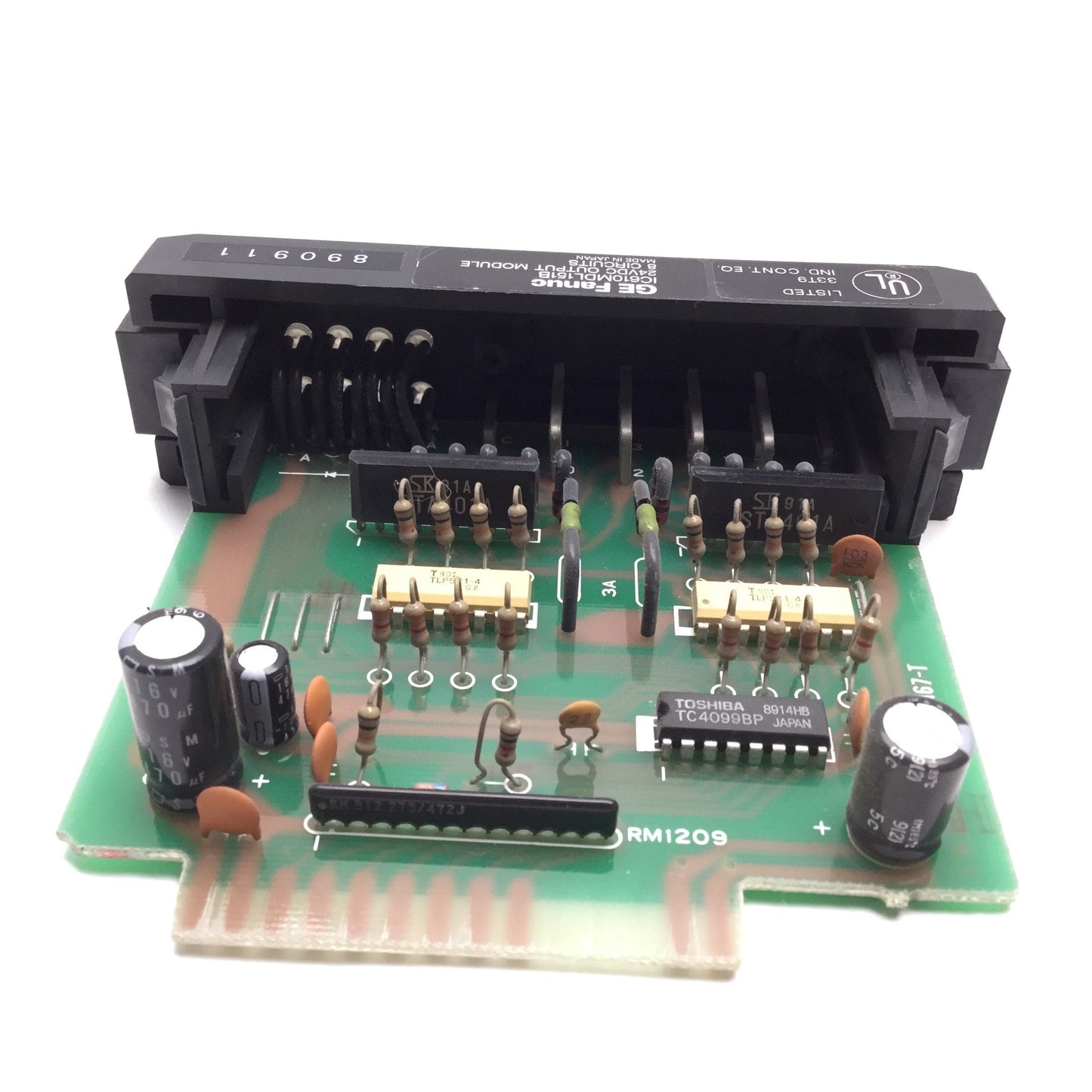 Used GE Fanuc IC610MDL151B Series One PLC Output Module, 8-Point, 24VDC