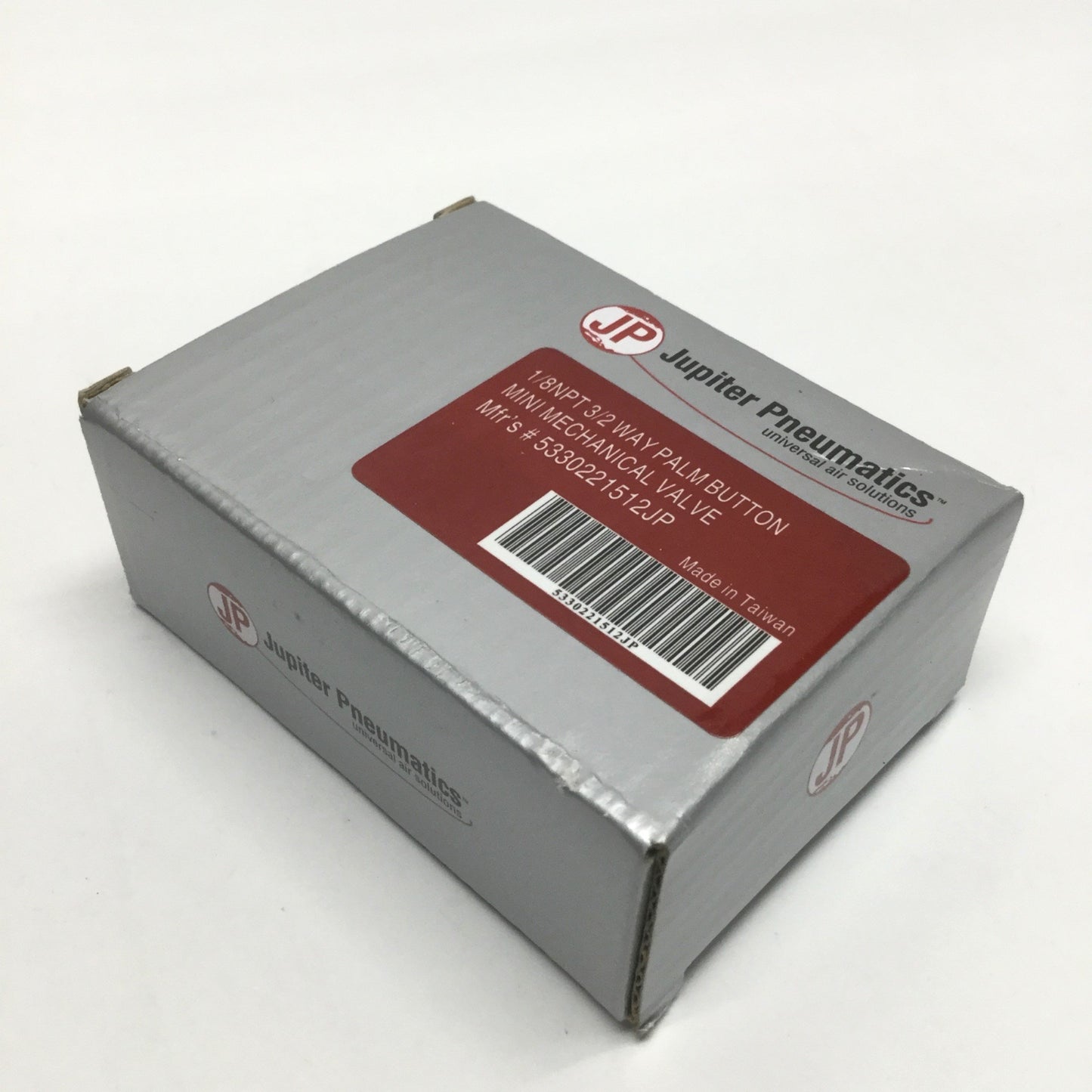 New Jupiter Pneumatics 5330221512JP Mini Palm Button Mechanical Valve 1/8" NPT 3-Way