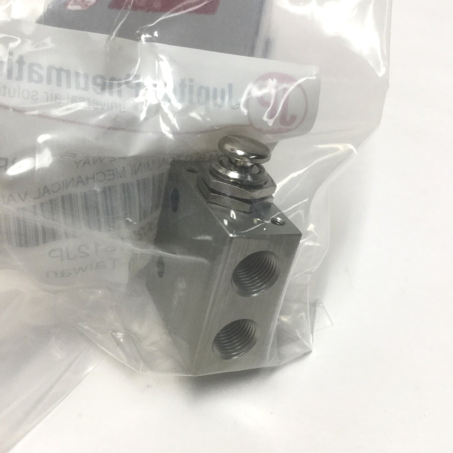 New Jupiter Pneumatics 5330221512JP Mini Palm Button Mechanical Valve 1/8" NPT 3-Way