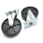 New – Open box Lot of 4 Casters, 2x Swivel 2x Rigid, Wheel Diameter: 6", Plate: 3.125" x 4.125"
