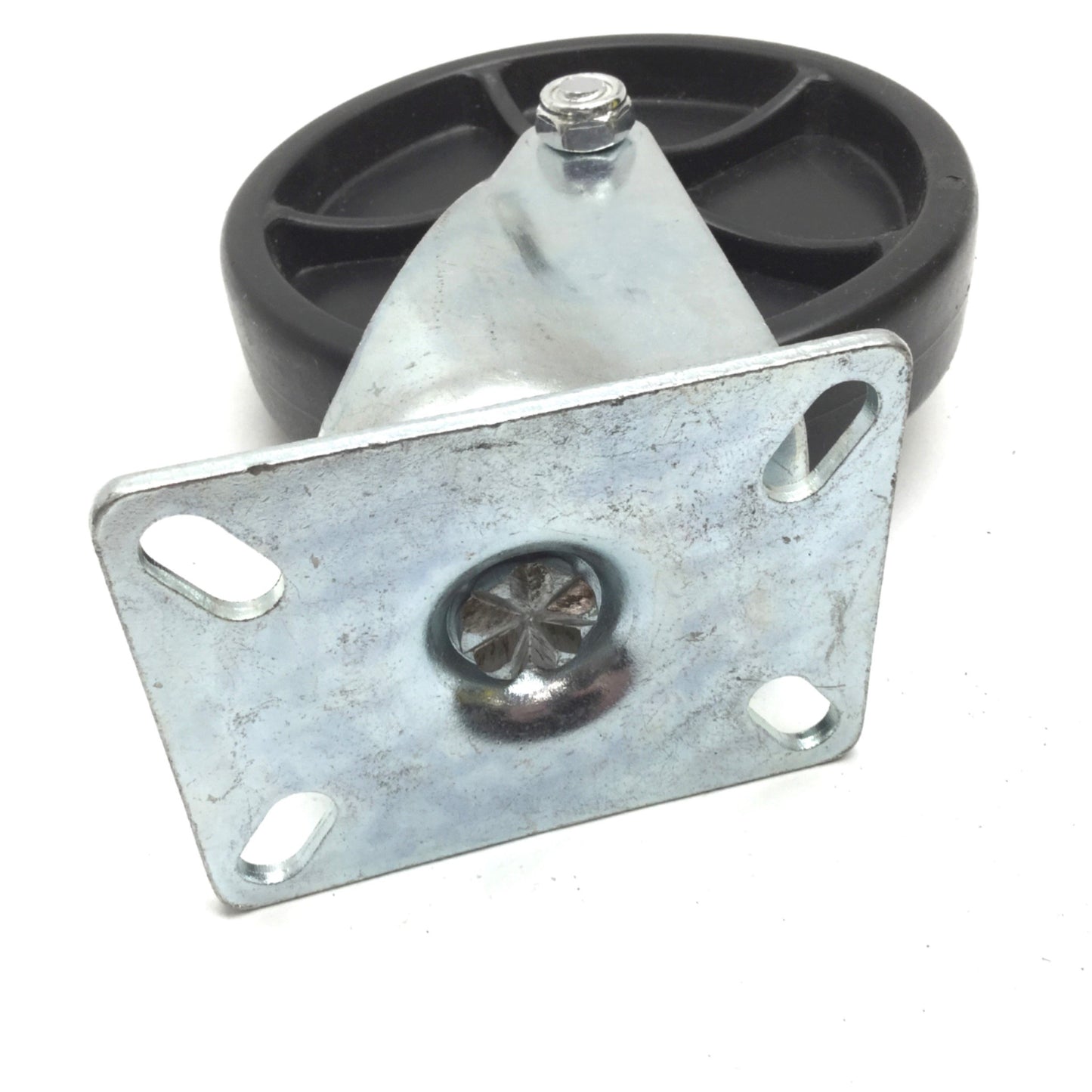 New – Open box Lot of 4 Casters, 2x Swivel 2x Rigid, Wheel Diameter: 6", Plate: 3.125" x 4.125"