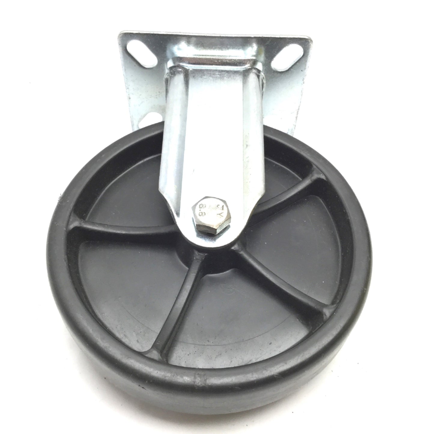 New – Open box Lot of 4 Casters, 2x Swivel 2x Rigid, Wheel Diameter: 6", Plate: 3.125" x 4.125"