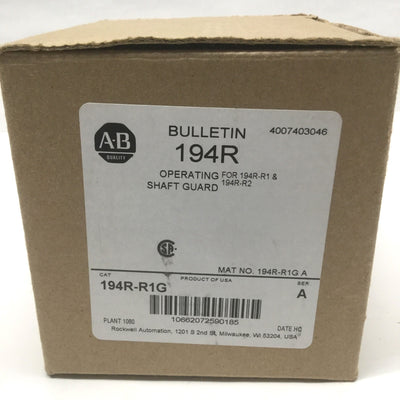New – Open box Lot of 4 Allen Bradley 194R-R1G Operating Shaft Guard, For 194R-R1 & 194R-R2