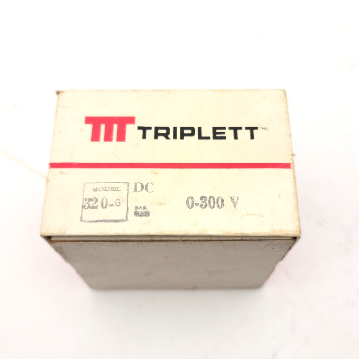 Used Triplett Model 320-G 152-0135 Analog DC Panel Volt Meter 0-300V