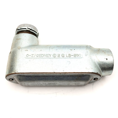Used 0-Z/Gedney LB-200 Type LB Right Angle Conduit Body, 2" FNPT, 77.5cu-in