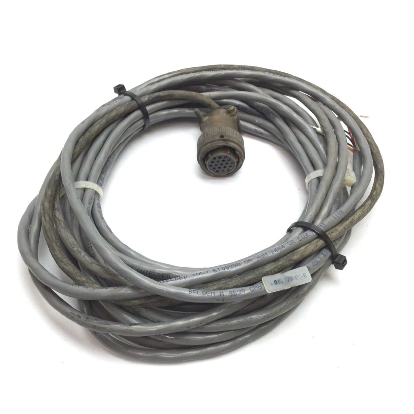 Used Parker 71-011777-25-C Zeta Motor Drive Cable, 19-Pin Round to Flying Leads, 25'