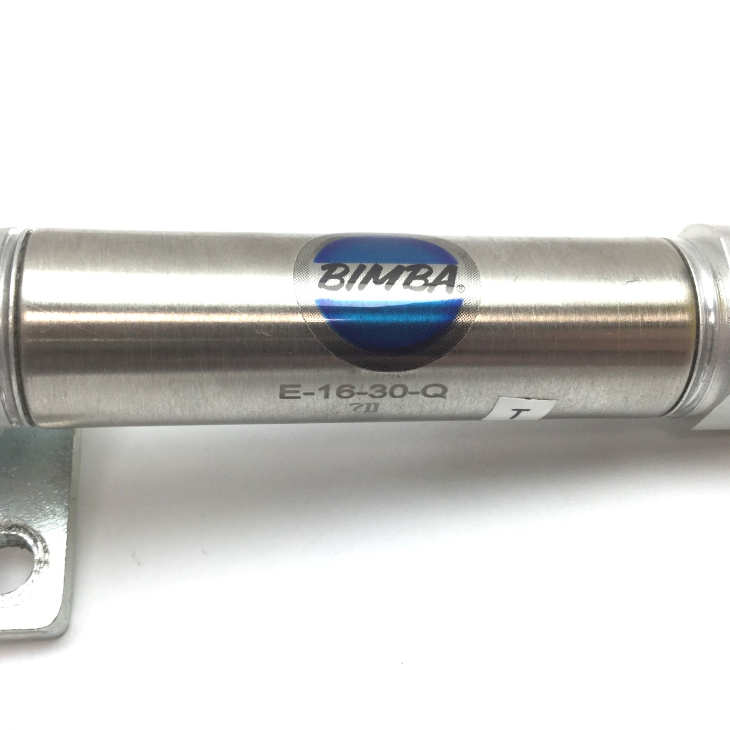 Used Bimba E-16-30-Q Pneumatic Cylinder, Bore: 16mm, Stroke: 30mm, Ports: M5x0.8