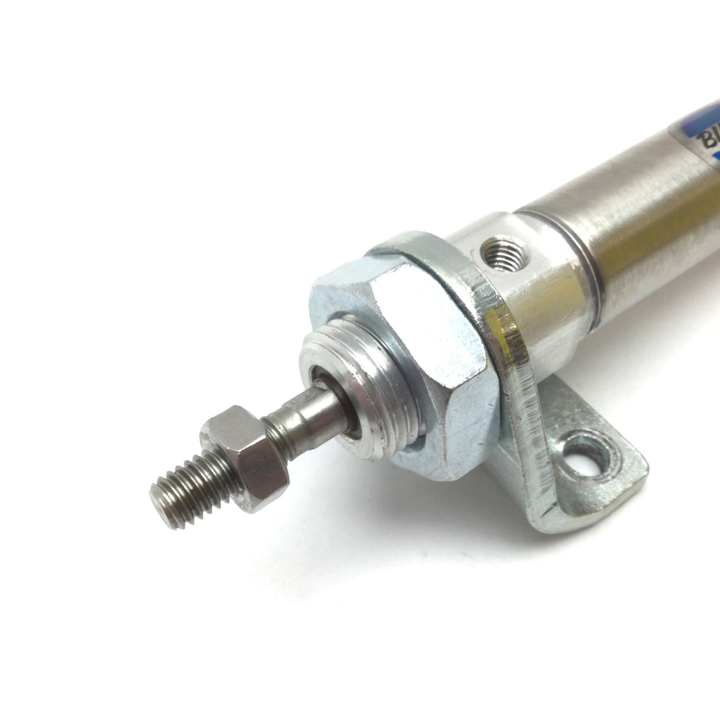 Used Bimba E-16-30-Q Pneumatic Cylinder, Bore: 16mm, Stroke: 30mm, Ports: M5x0.8
