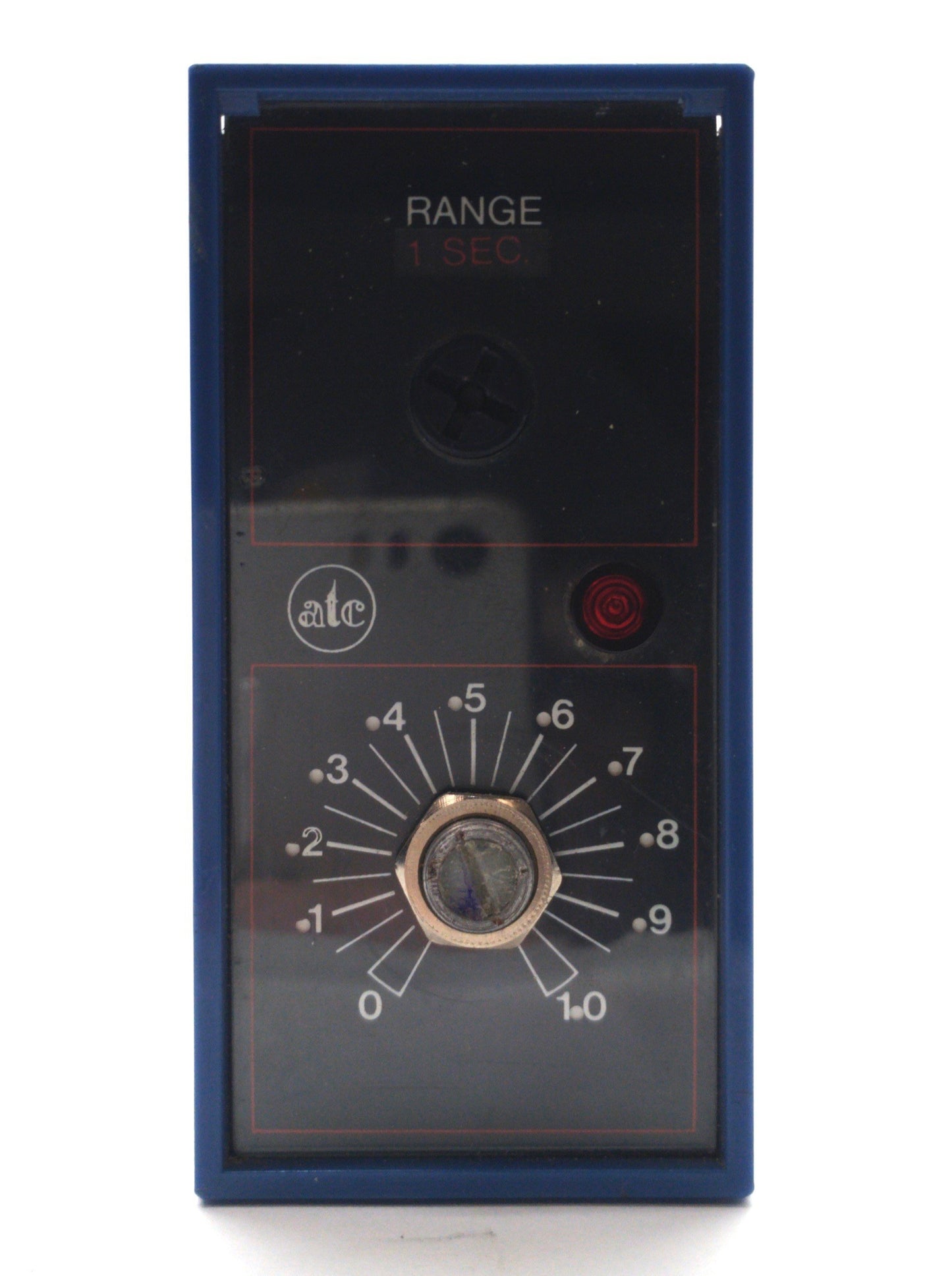 Used ATC 328A200010XX Time Delay Relay & Base, 1Sec-10Hour DPDT 250VAC/30VDC 7/3A