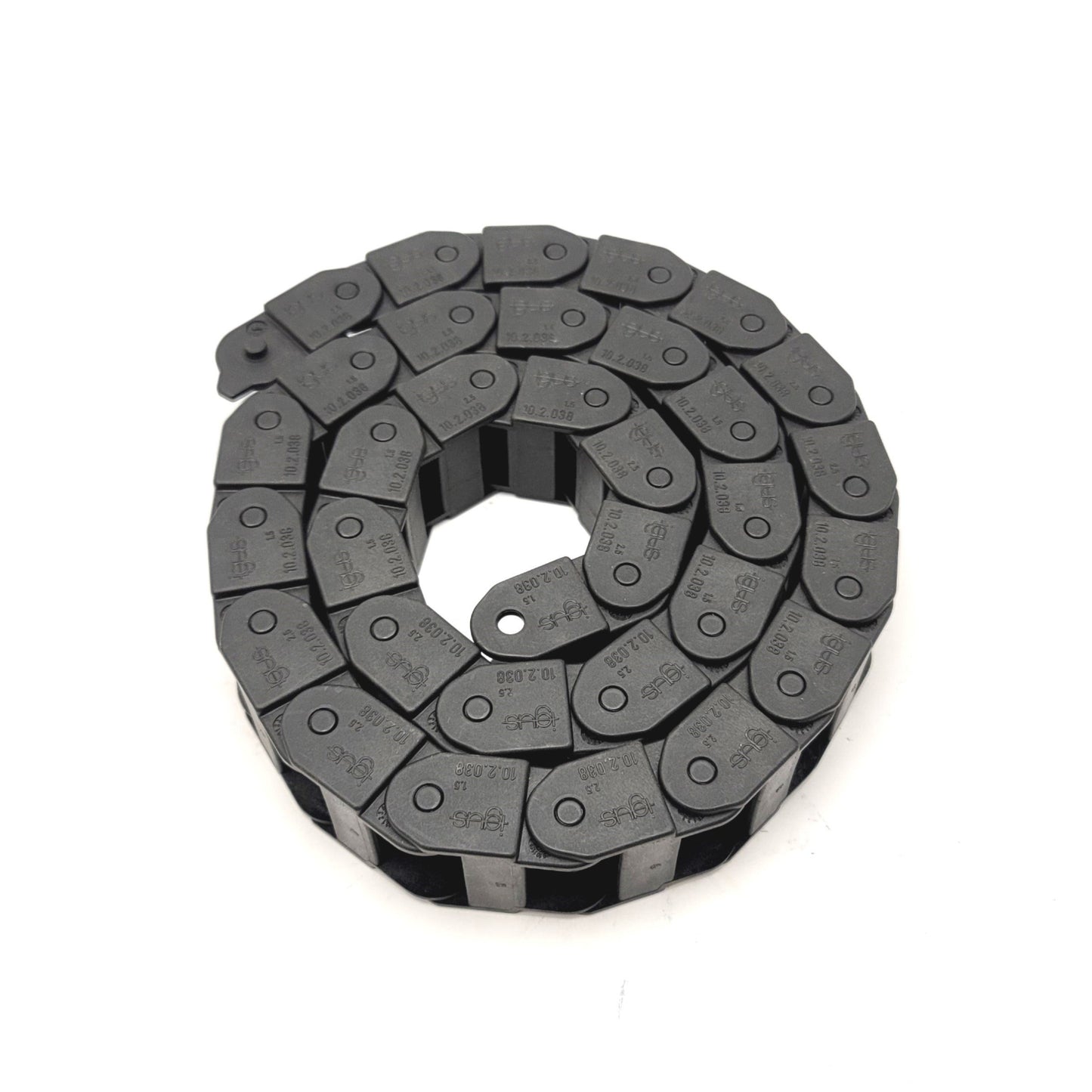 Used IGUS 10.02.038 Energy Chain Cable Carrier 40-1/2"(L) x 1-1/2"(W) x 1"(D)
