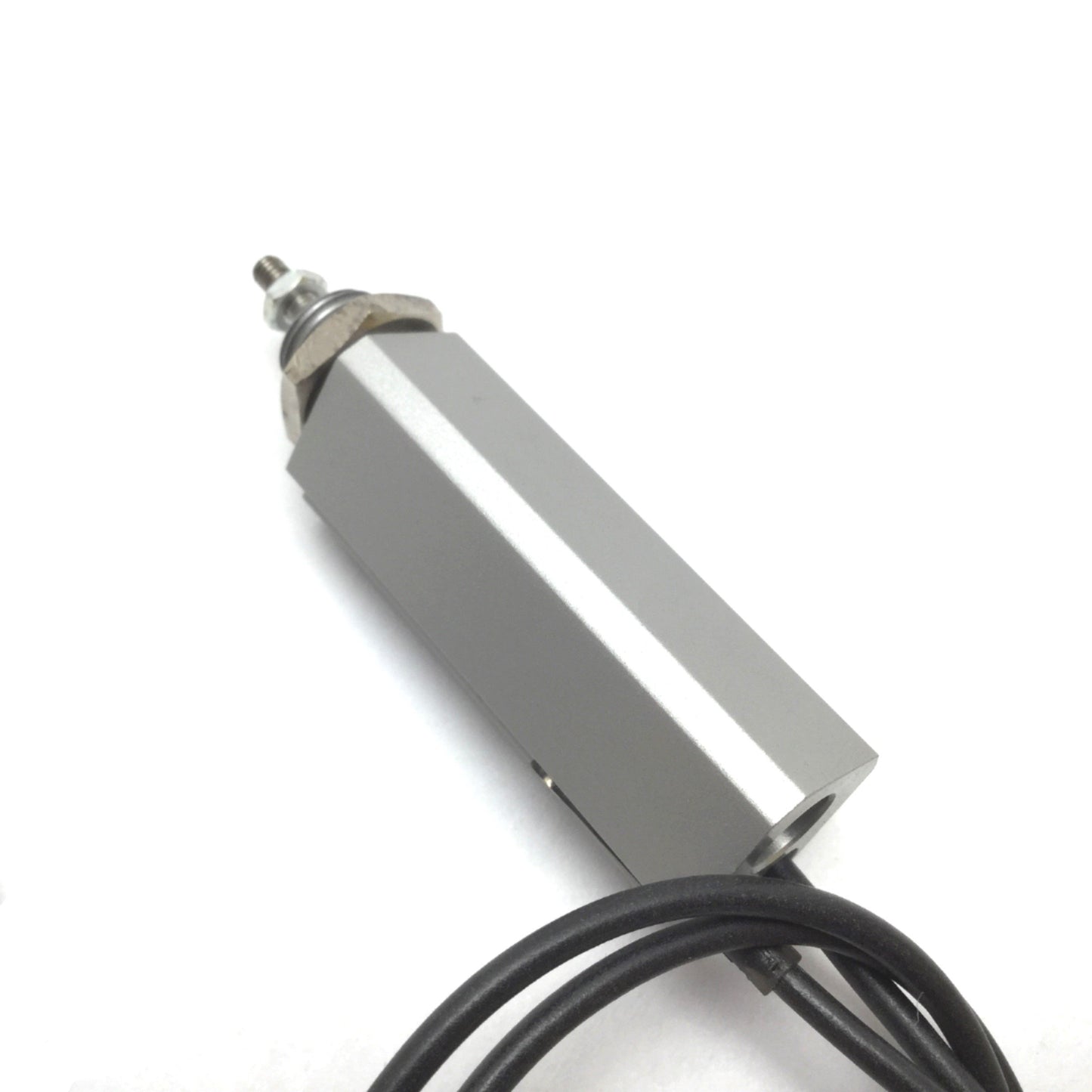 Used SMC CDJP2B6-25D Pneumatic Pin Cylinder, Bore: 6mm, Stroke: 25mm, W/ 2x Sensors