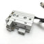 Used SMC MXS6-10 Pneumatic Slide Table, Bore: 6mm, Stroke: 10mm, M3x0.5, W/ 2 Sensors
