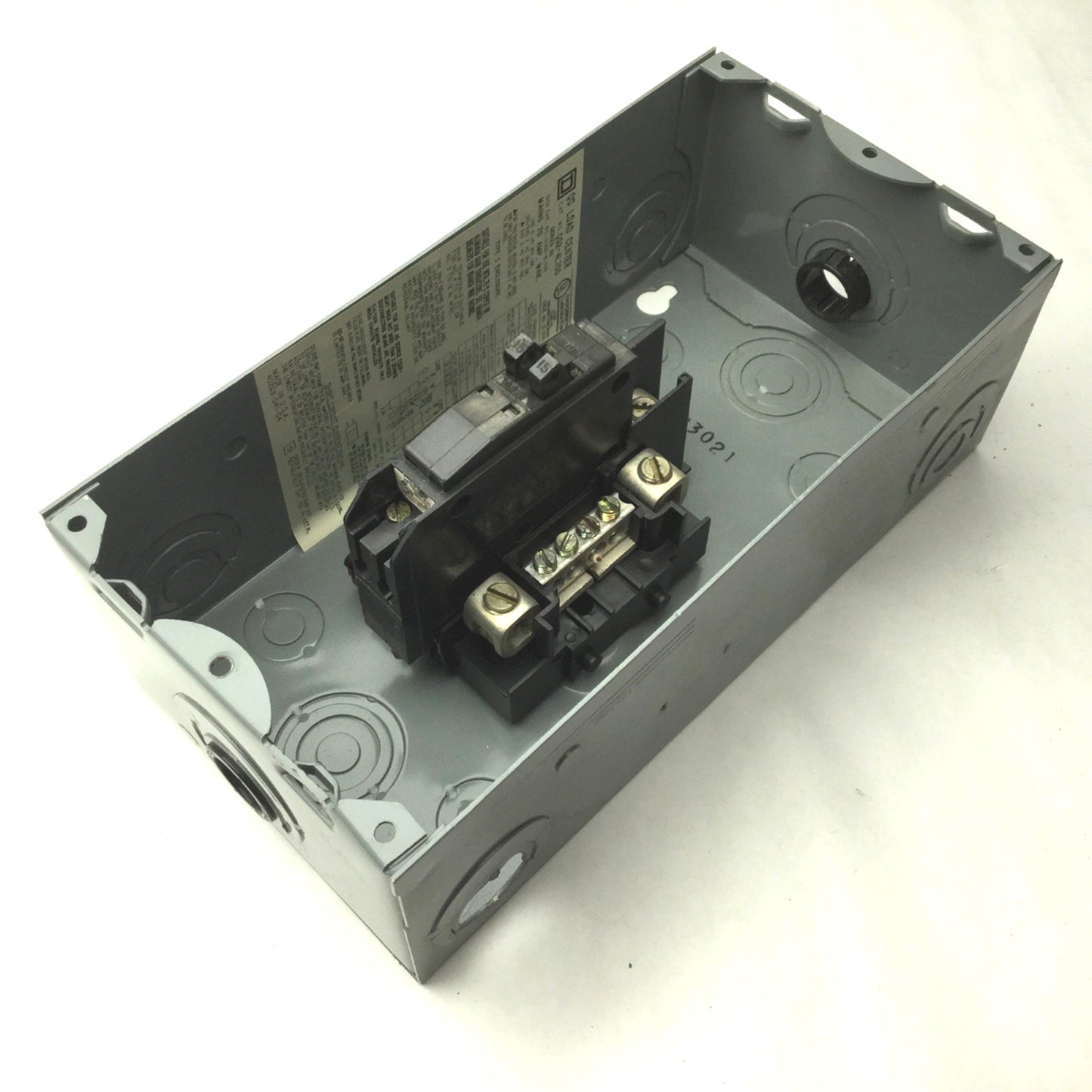Used Square D Q02-4L705 Series-G1 Load Center, 70A, 120/240VAC, 3W Max