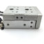Used SMC MXS16-10 Pneumatic Slide Table, Bore 16mm, Stroke 10mm, M5x0.8, W/ 2 Sensors