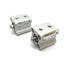 Used Lot of 2 SMC NCQ2B12-10D Compact Cylinder, Bore: 12mm, Stroke: 10mm, M5x0.8