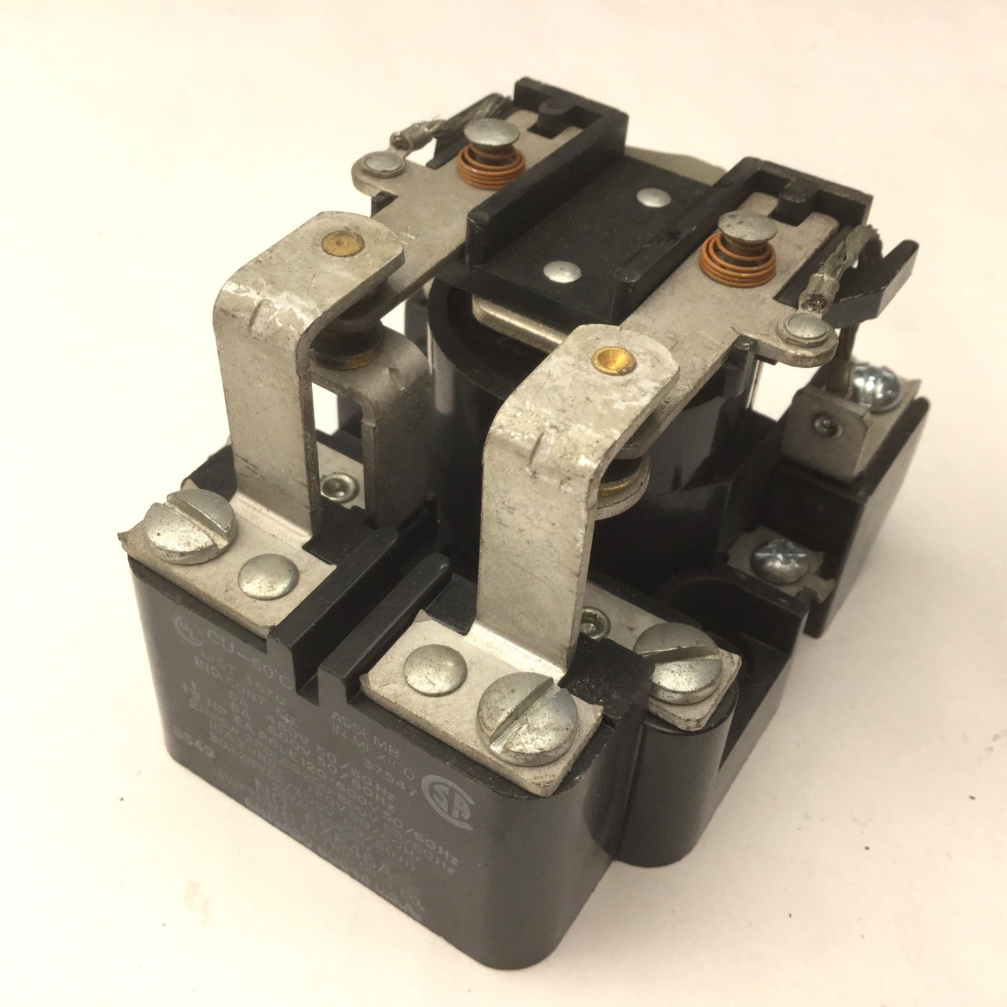 Used Dayton 5X846A 8-Pin Surface Open Power Relay, 5A @ 480V/600V 50/60 Hz