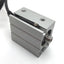 Used SMC CDUJS12-10D Free Mount Cylinder, Bore: 12mm, Stroke: 10mm, Axial, W/ Sensor
